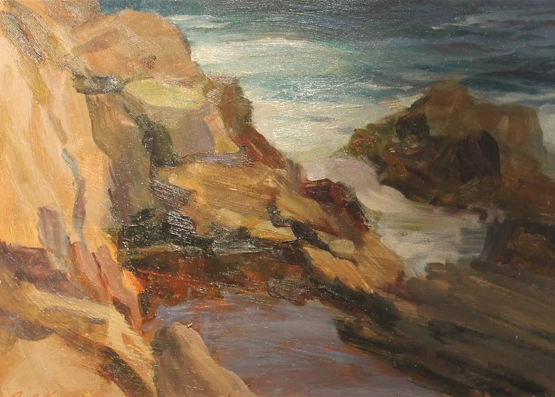 Seascape 1, an oil painting by David Mueller
